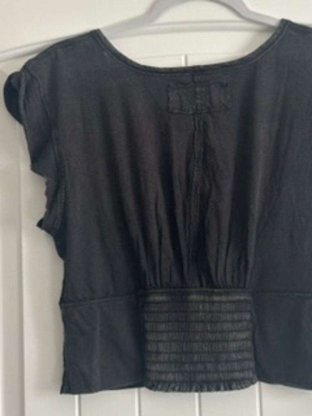 NWT Free People We The Free Ivy Tee Washed Black size- MEDIUM - Picture 5 of 6